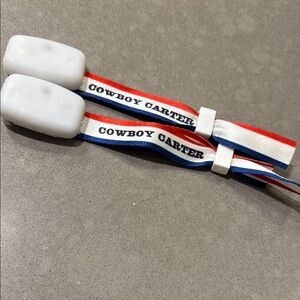 Cowboy Carter Red White Blue Wristbands